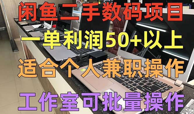 闲鱼二手数码项目，个人副业低保收入一单50+以上，工作室批量放大操作-科景笔记