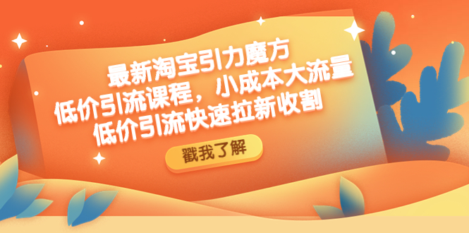 最新淘宝引力魔方低价引流实操：小成本大流量，低价引流快速拉新收割-科景笔记