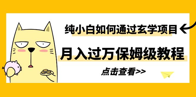 纯小白如何通过玄学项目月入过万保姆级教程-科景笔记