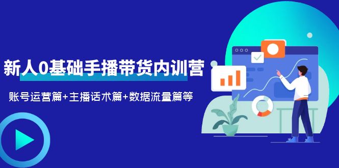 2023新人0基础手播带货内训营：账号运营篇+主播话术篇+数据流量篇等-科景笔记