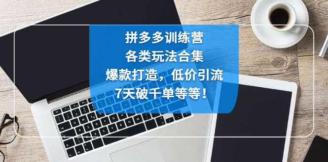 拼多多训练营：各玩法合集，爆款打造，低价引流，7天破千单等等！-科景笔记