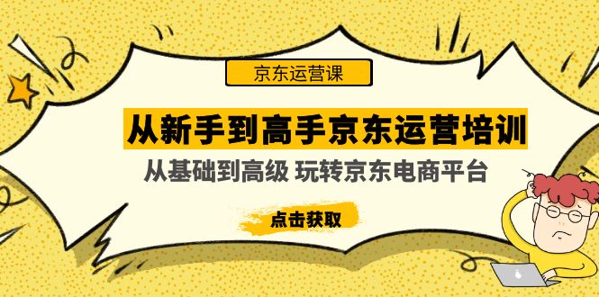 从新手到高手京东运营培训：从基础到高级 玩转京东电商平台(无中创水印)-科景笔记