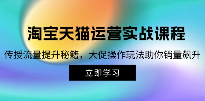 （12959期）淘宝&天猫运营实战课程，传授流量提升秘籍，大促操作玩法助你销量飙升-科景笔记