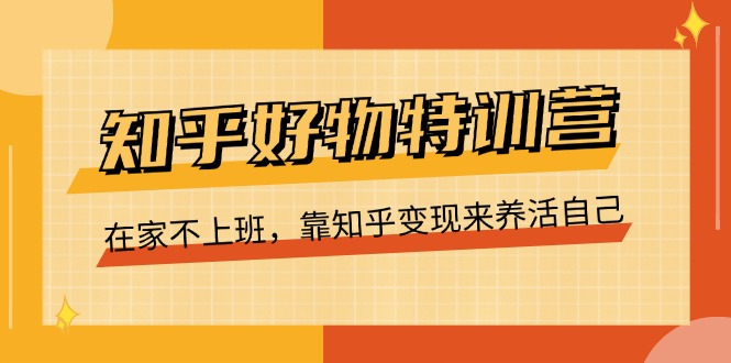 知乎好物特训营，在家不上班，靠知乎变现来养活自己（16节）-科景笔记