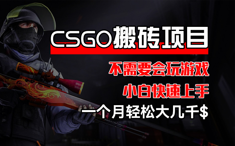 CSGO 装备搬砖项目，操作简单，不需要会玩游戏，小白也能快速上手-科景笔记