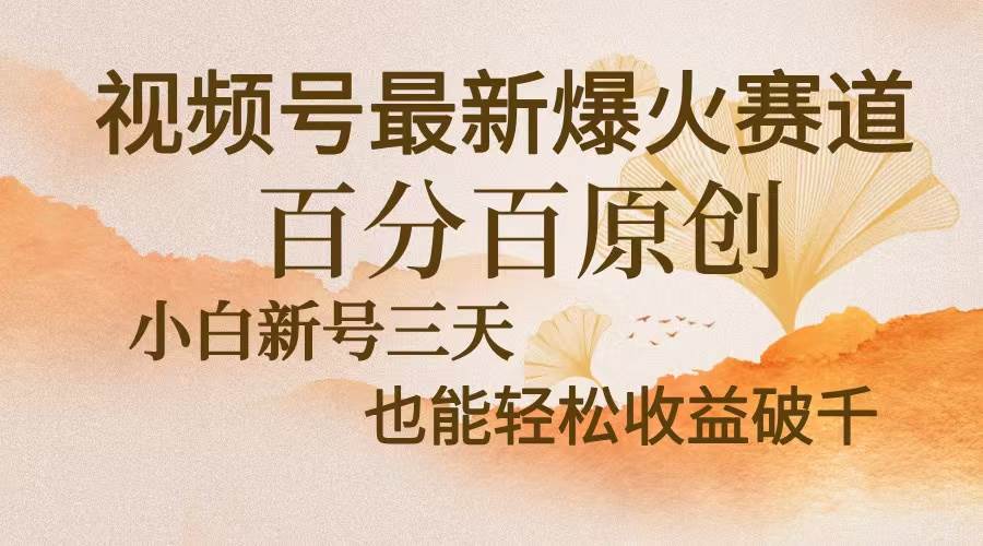 视频号最新爆火赛道，中老年粉深信不疑，百分百原创，新号三天收益轻松…-科景笔记